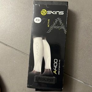 Skins calf tights mx white